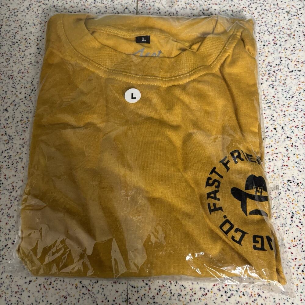 NWT Fast Friends Speed Bandit Shirt Yellow Large Race 7amily New